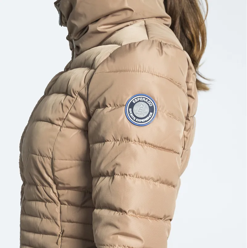 Esperado Germany Ladies Long Coat - Camel -1